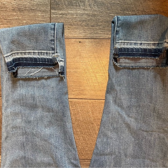 NWOT Kut from the Kloth Distressed Reese Ankle Straight Let Raw Hem Jeans Sz 4 - Picture 10 of 15